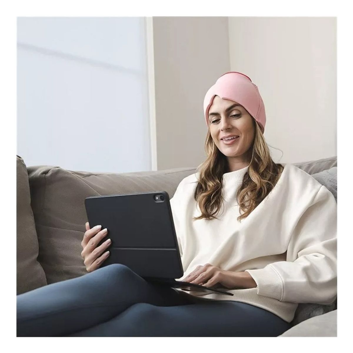 GENERICO - Gorro Migraña Terapia Frio Alivio Dolor Cabeza Rostro Relaja