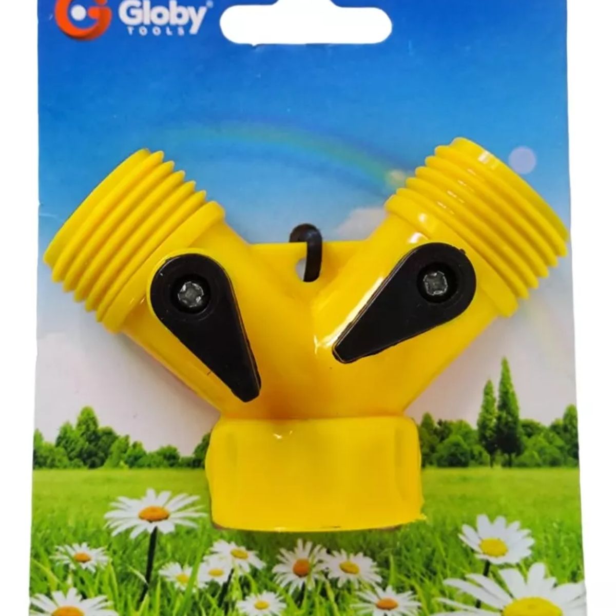 GENERICO - Conector Adaptador Y Lavadora Manguera Válvula Dos Salidas