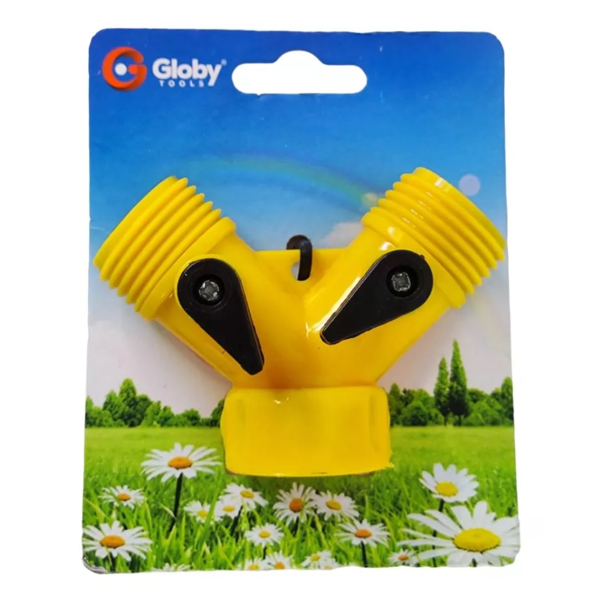 GENERICO - Conector Adaptador Y Lavadora Manguera Válvula Dos Salidas