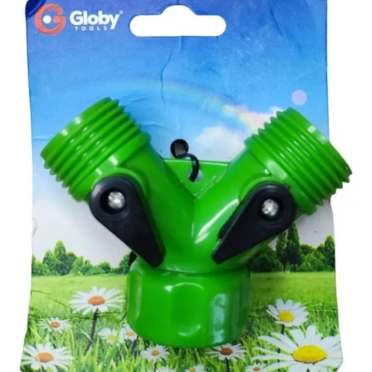 GENERICO - Conector Adaptador Y Lavadora Manguera Válvula Dos Salidas