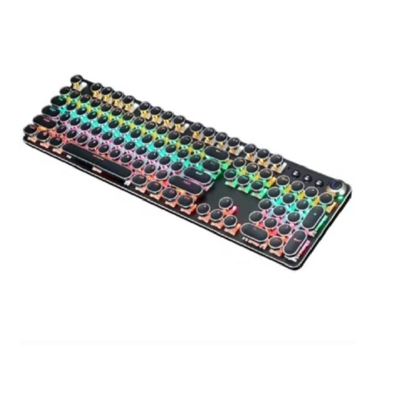 GENERICO - Teclado Mecánico Negro Gamer Rgb LED