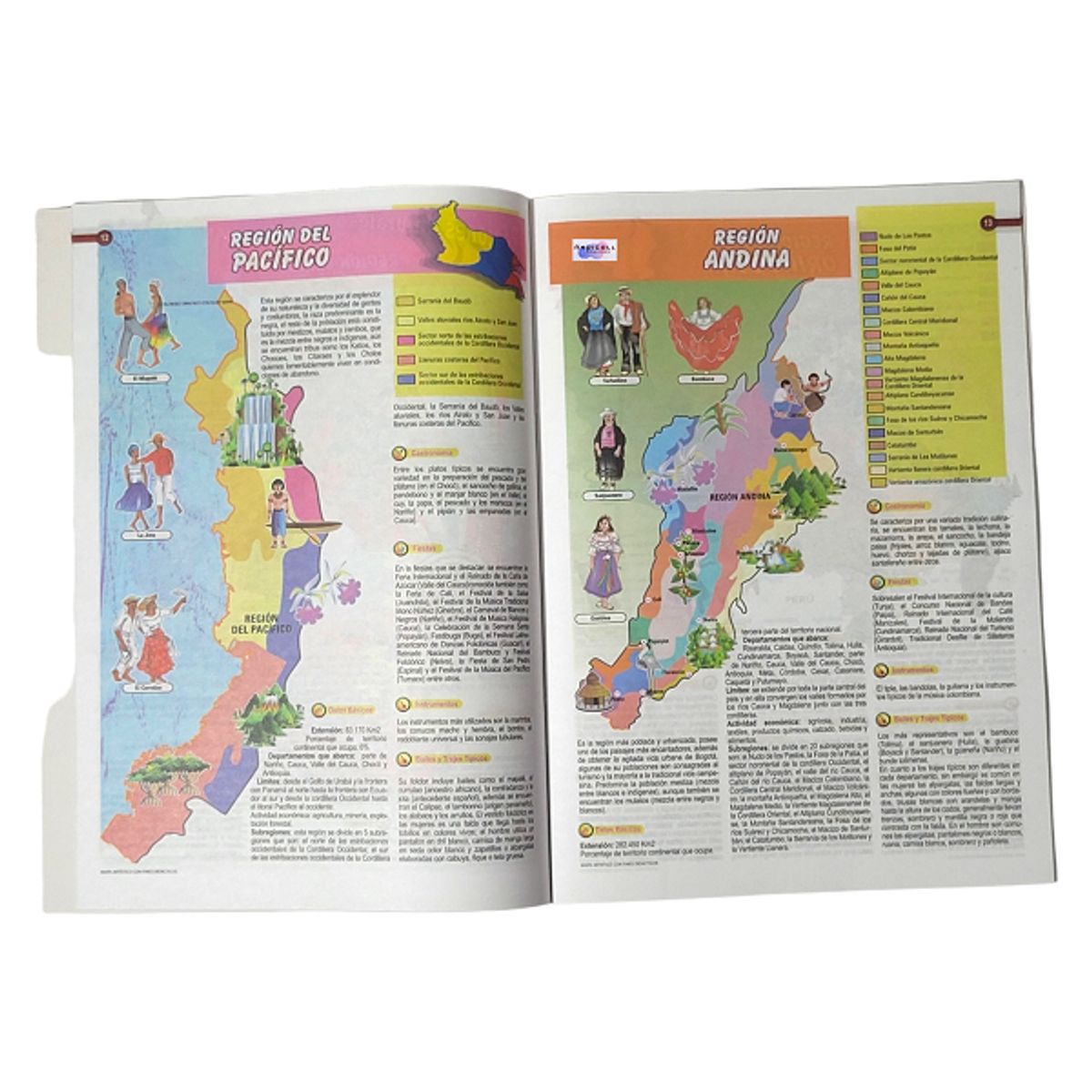 GENERICO - Atlas de Colombia Libro Escolar Full Color