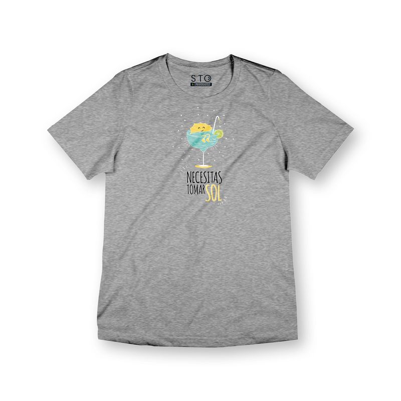 SIABATTO - Camiseta Estampada Mujer - Necesitas Tomar Sol