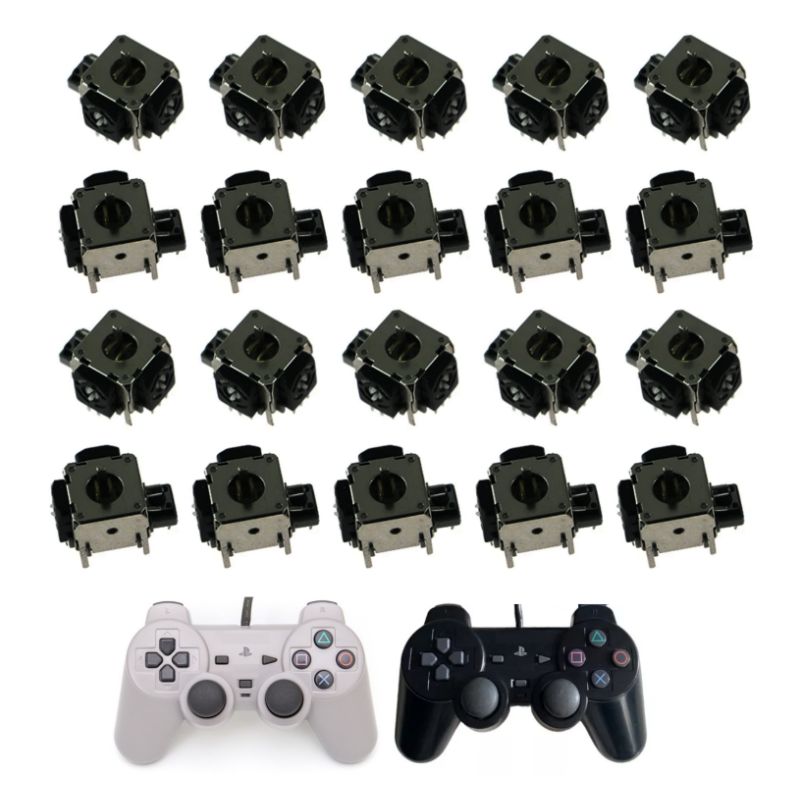 GENERICO - 20x Análogo Metalico Joystick para Sony PS1 PS2 DualShock