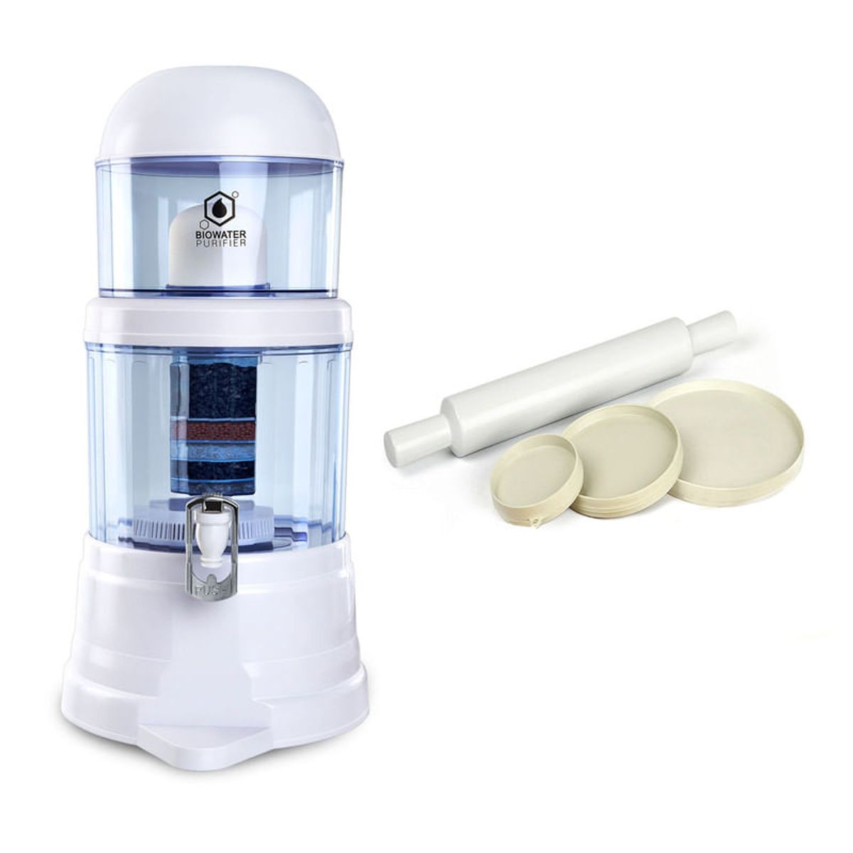 CHEF MASTER - Filtro de Agua Biowater Chef Master + Molde para hacer Arepas