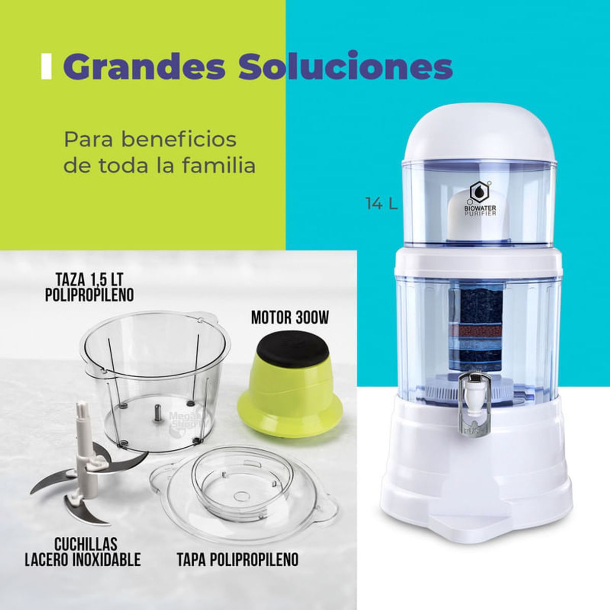 CHEF MASTER - Filtro de Agua Biowater Chef Master + Picatodo eléctrico