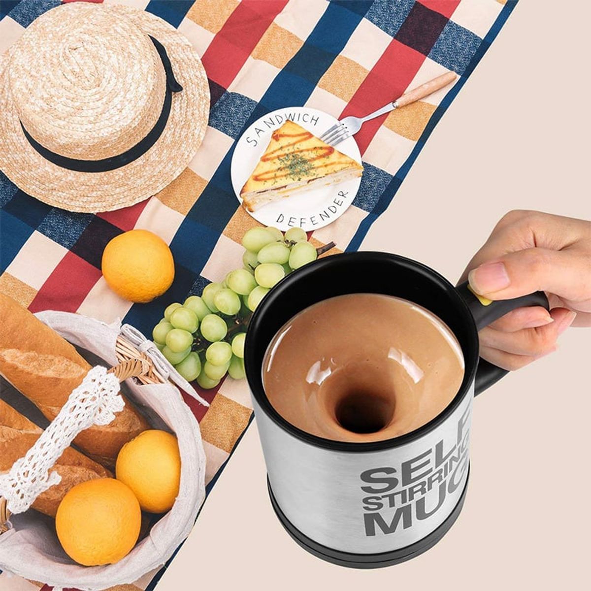 COMPRALOENCASA COM - Taza pocillo mezclador mug eléctrico vaso batidor cafe chocolate