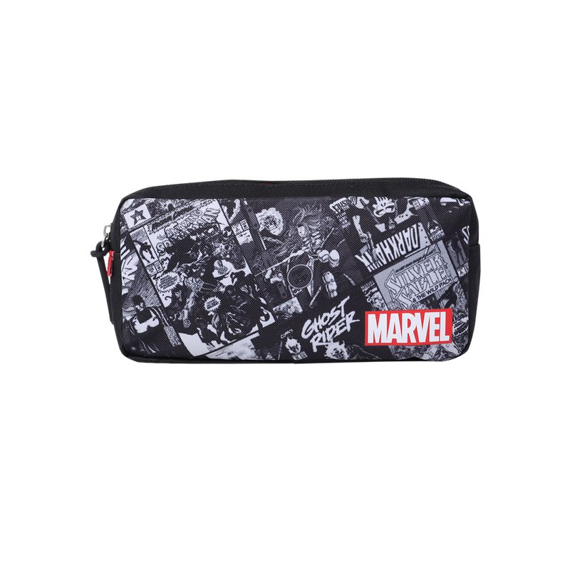TOTTO - Cartuchera Escolar Para Hombre Marvel Comic negro