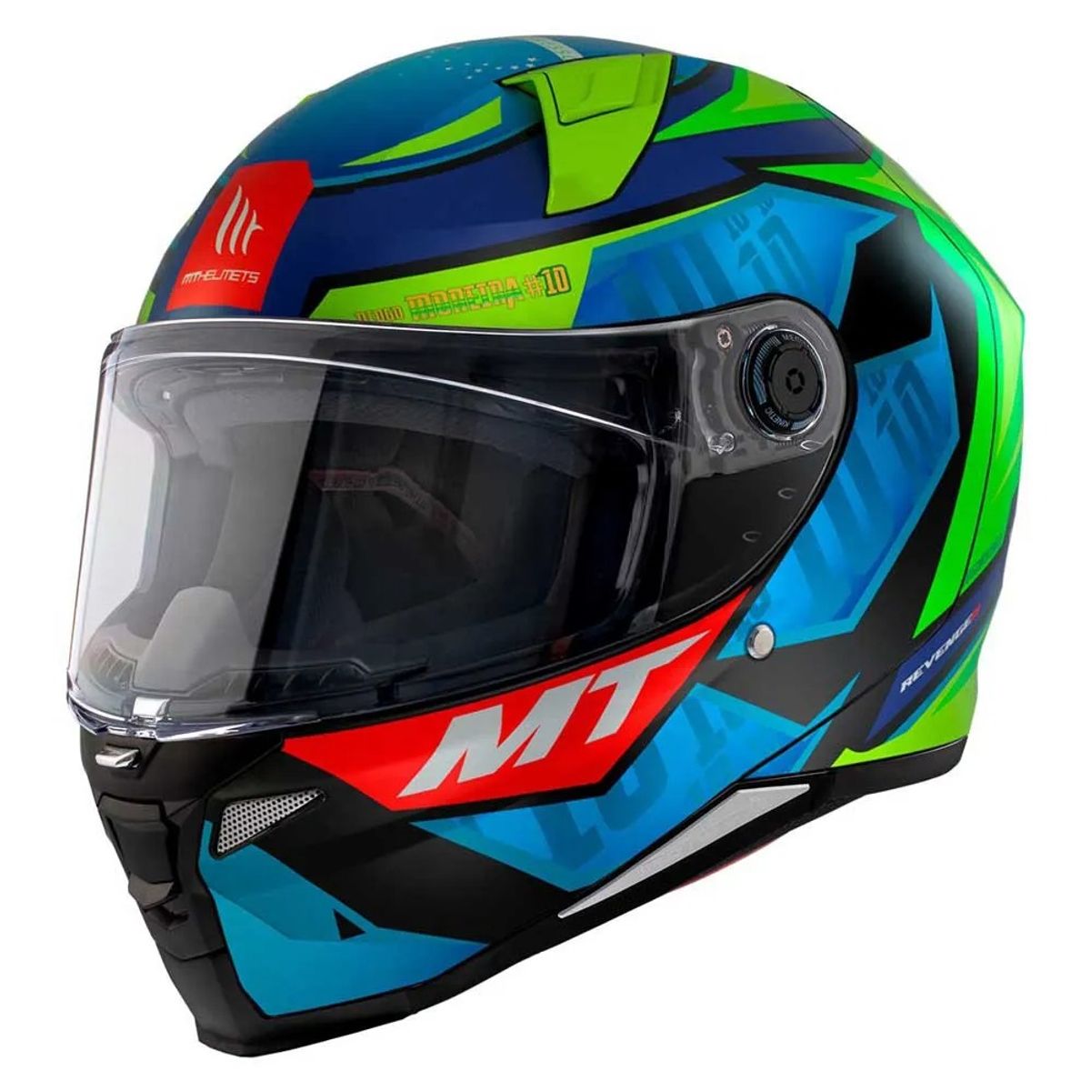 MT HELMETS - CASCO MT REVENGE 2S ECE2206 DIOGO MOREIRA AZUL MATE TLL XL