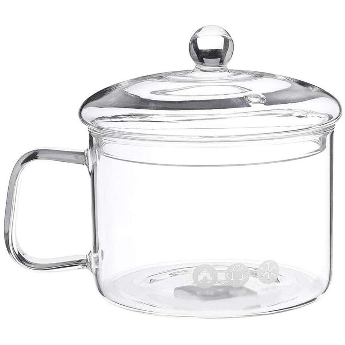 ONE PIXEL - Olla De Vidrio Transparente Resistente Al Calor Gran Capacidad