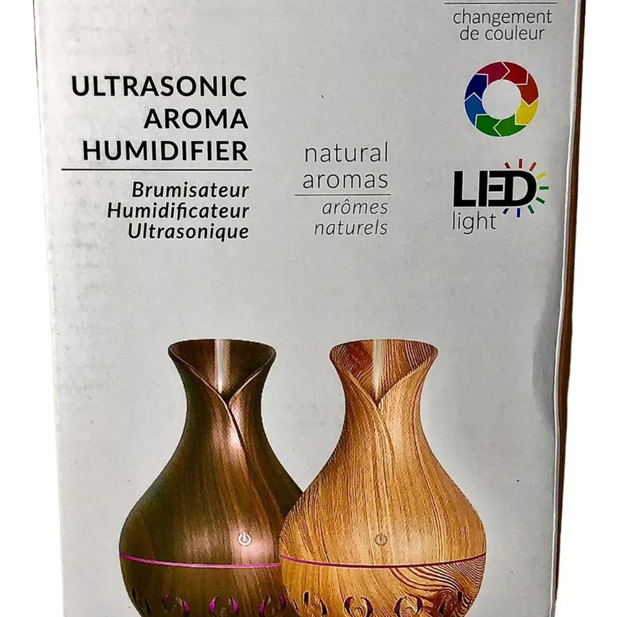 GENERICO - Humidificador Difusor Aroma Ambientador 200ml Luces Led