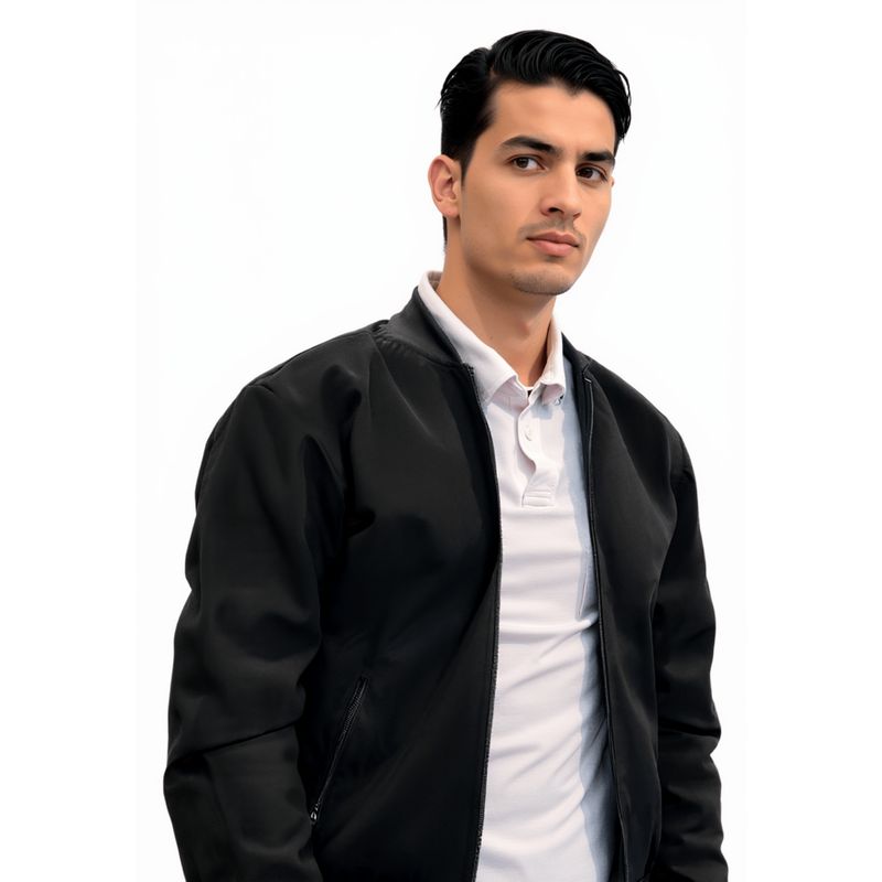 FG STORE - Chaqueta Gamuza Negra Hombre