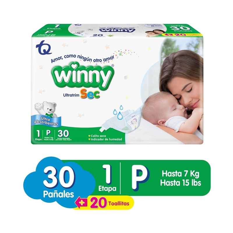 WINNY - Oferta Panal Winny Ultratrim Etapa 1 X 30Und + 20 Toallitas