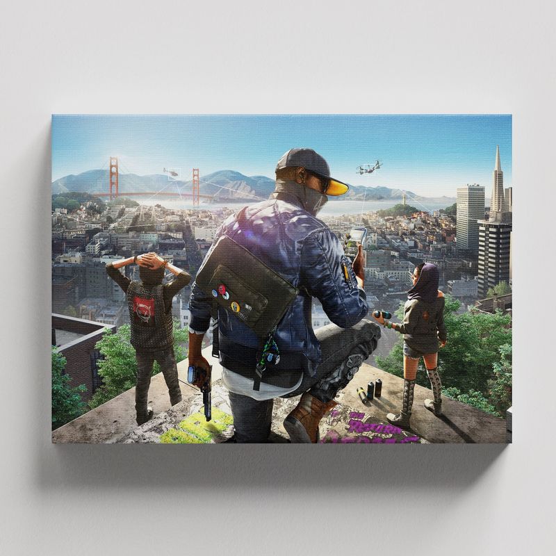 TAYRONA STORE - Cuadros Retablo Video Juegos Watch Dogs 006 - 50x35cm