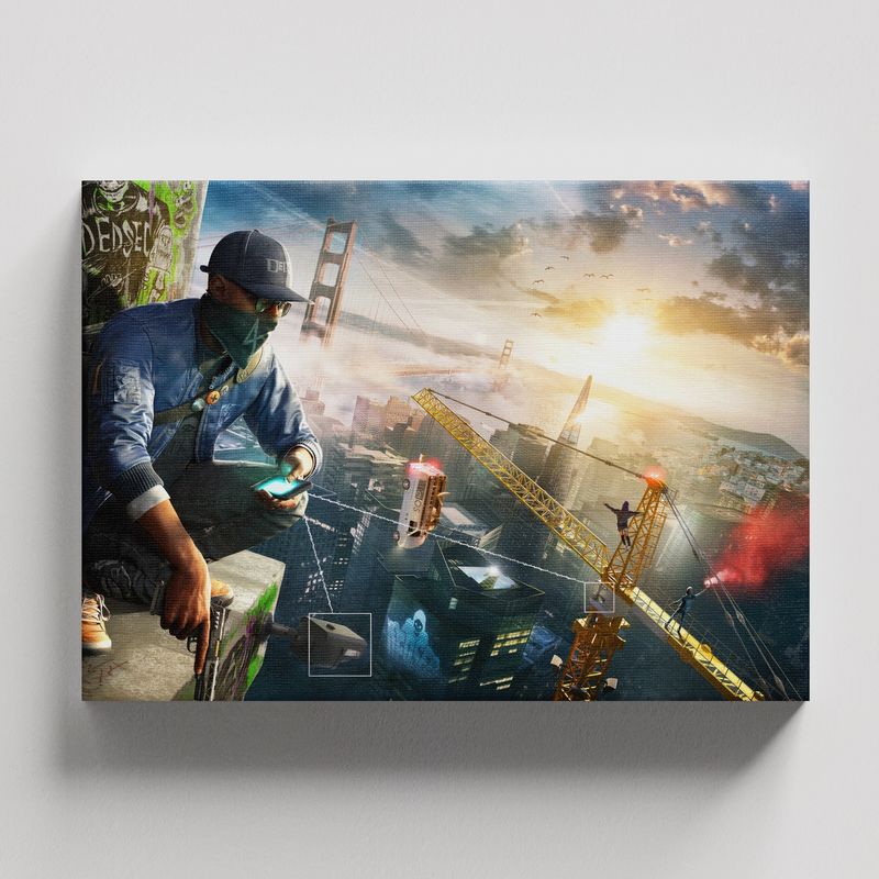 TAYRONA STORE - Cuadros Retablo Video Juegos Watch Dogs 005 - 50x35cm