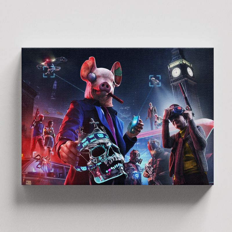 TAYRONA STORE - Cuadros Retablo Video Juegos Watch Dogs 003 - 50x35cm