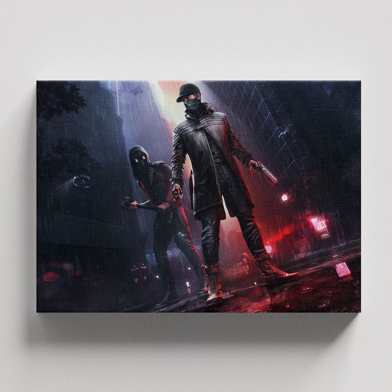 TAYRONA STORE - Cuadros Retablo Video Juegos Watch Dogs 002 - 50x35cm