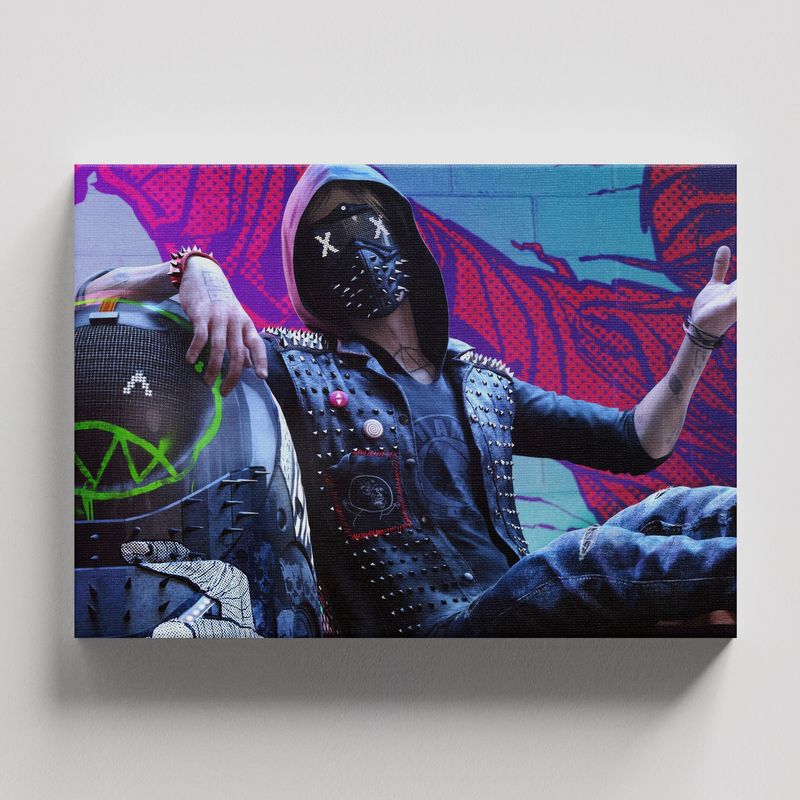 TAYRONA STORE - Cuadros Retablo Video Juegos Watch Dogs 012 - 50x35cm