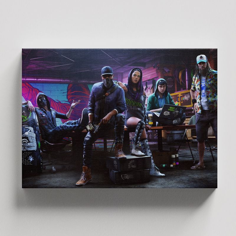 TAYRONA STORE - Cuadros Retablo Video Juegos Watch Dogs 010 - 50x35cm