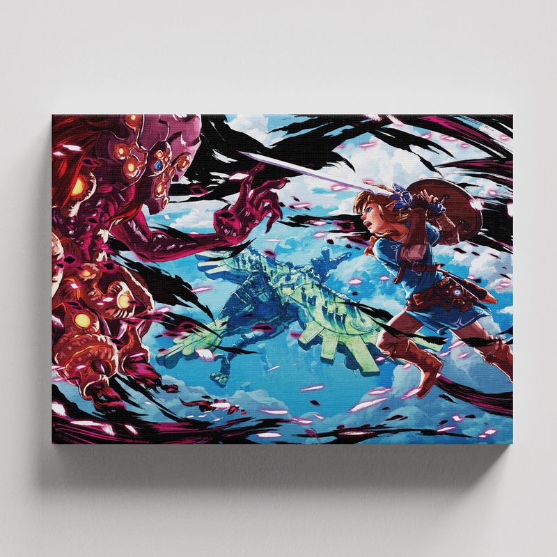 TAYRONA STORE - Cuadros Retablo Video Juegos Zelda 003 - 50x35cm