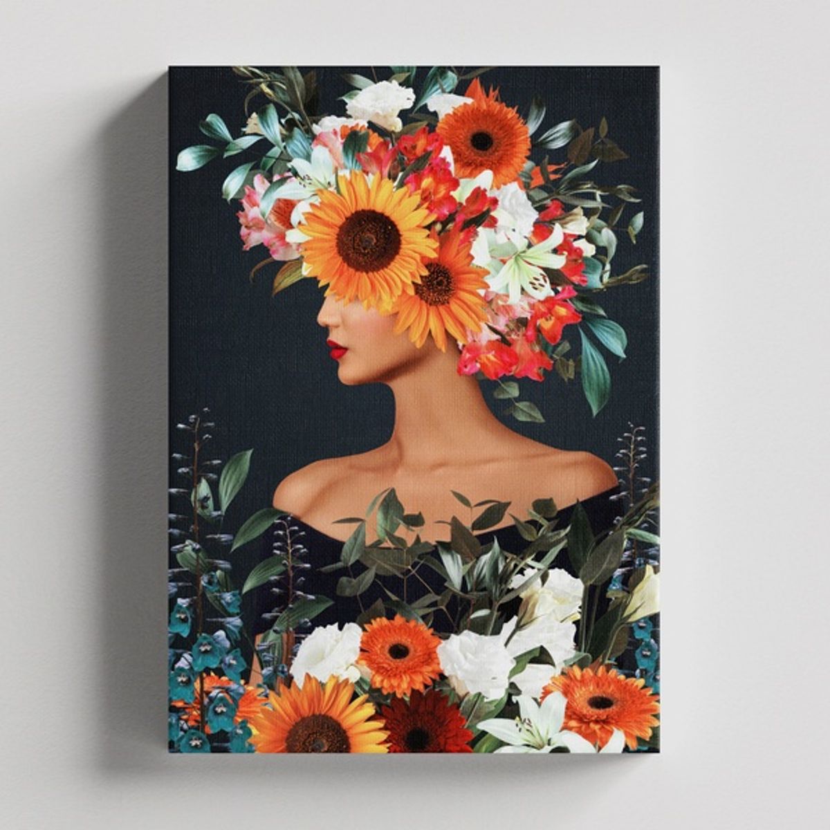 TAYRONA STORE - Cuadros Retablo Mujeres Floreadas 005 - 35x50cm