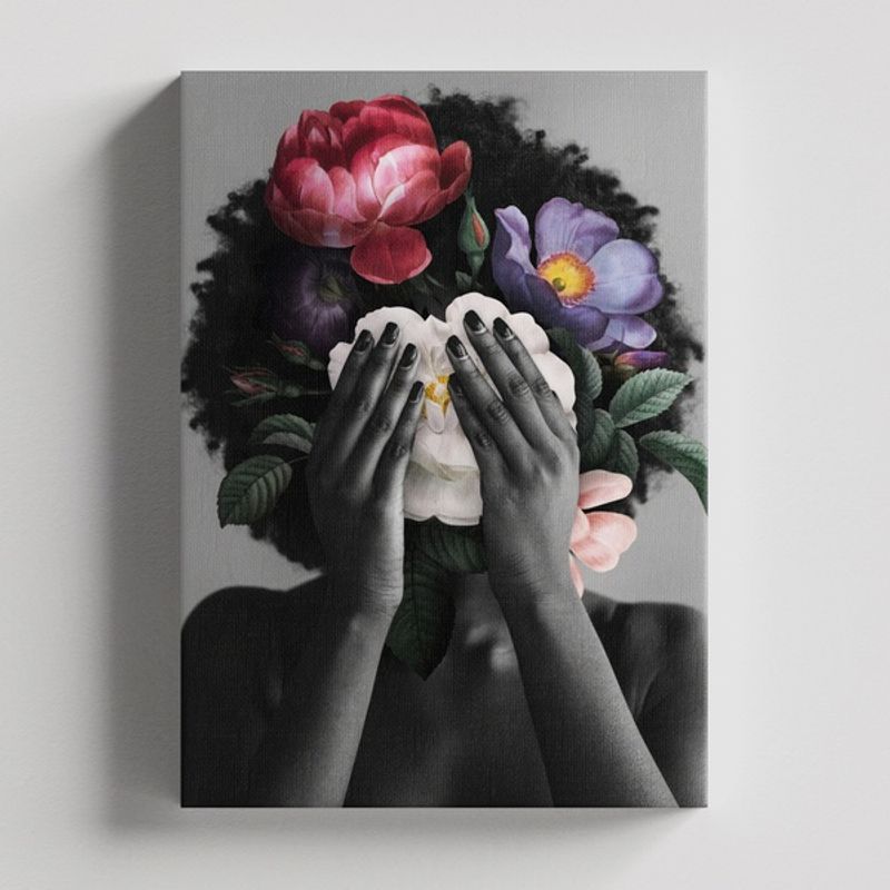 TAYRONA STORE - Cuadros Retablo Mujeres Floreadas 023 - 35x50cm