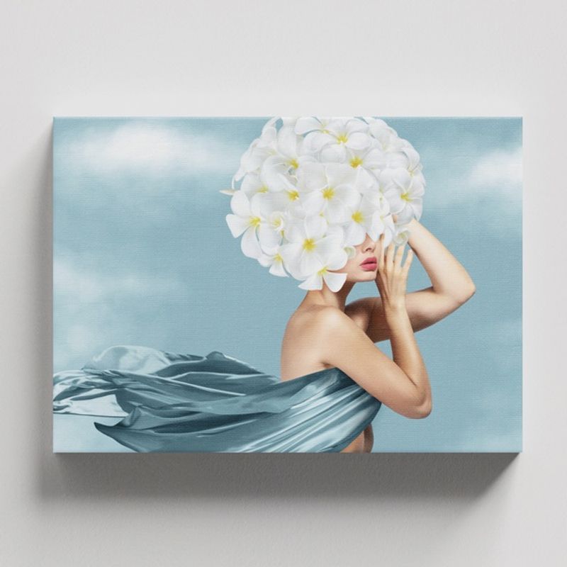 TAYRONA STORE - Cuadros Retablo Mujeres Floreadas 043 - 50x35cm