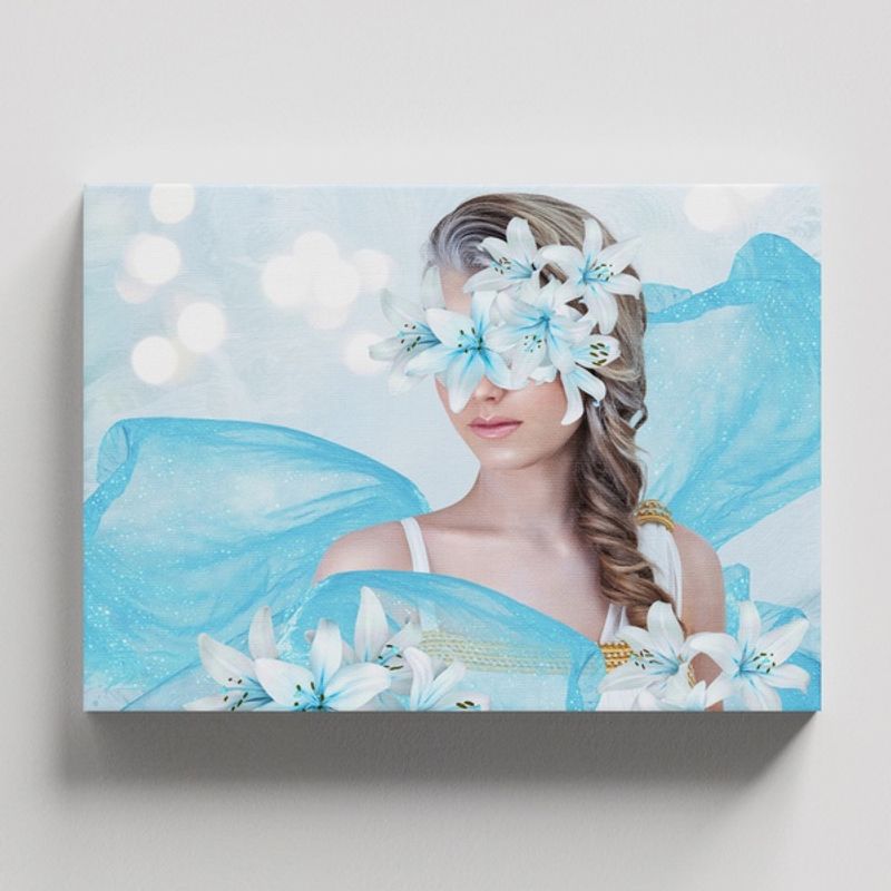 TAYRONA STORE - Cuadros Retablo Mujeres Floreadas 047 - 50x35cm