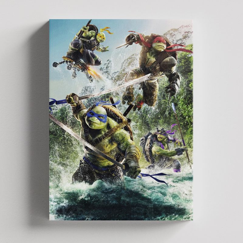 TAYRONA STORE - Cuadros Retablo Peliculas Las tortugas Ninja 007 - 35x50cm