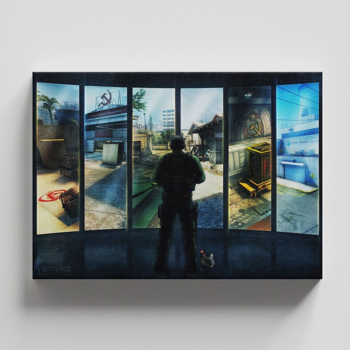 TAYRONA STORE - Cuadros Retablo Video Juegos Counter Strike 004 - 50x35cm