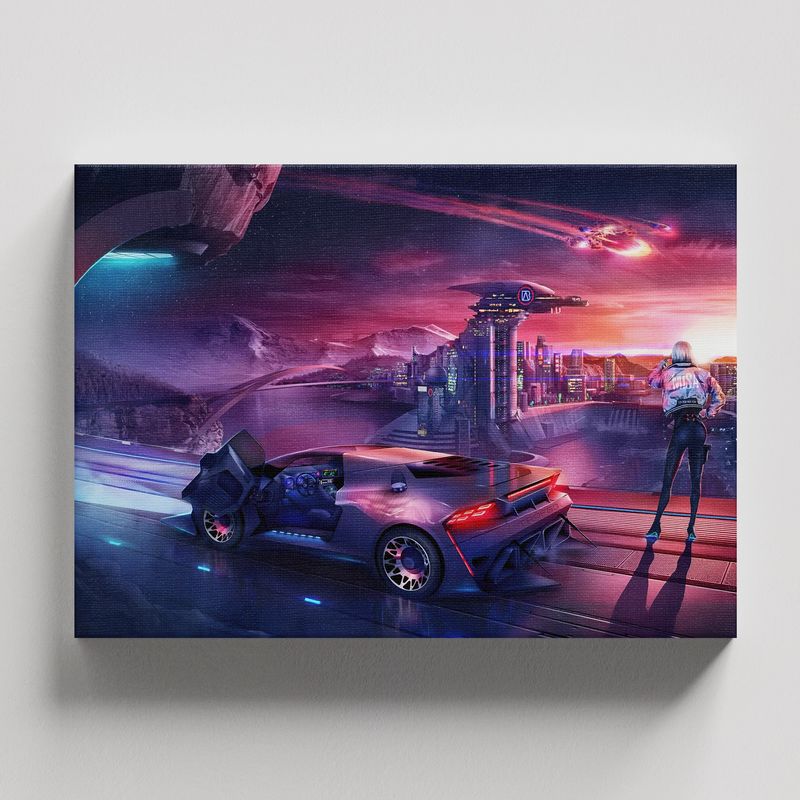 TAYRONA STORE - Cuadros Retablo Video Juegos CyberPunk 2077 012 - 50x35cm