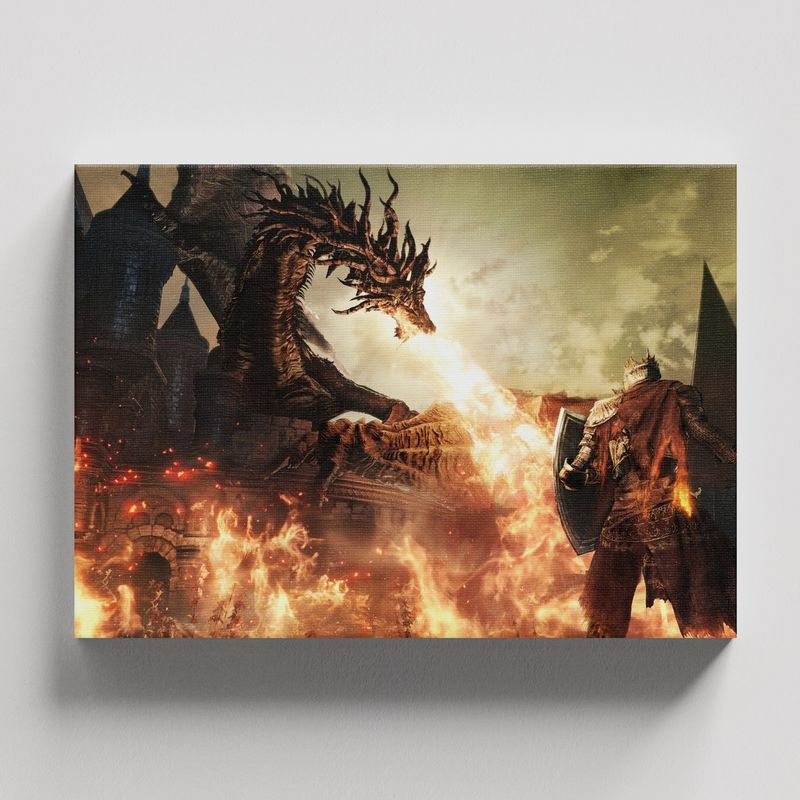 TAYRONA STORE - Cuadros Retablo Video Juegos Dark Souls 008 - 50x35cm