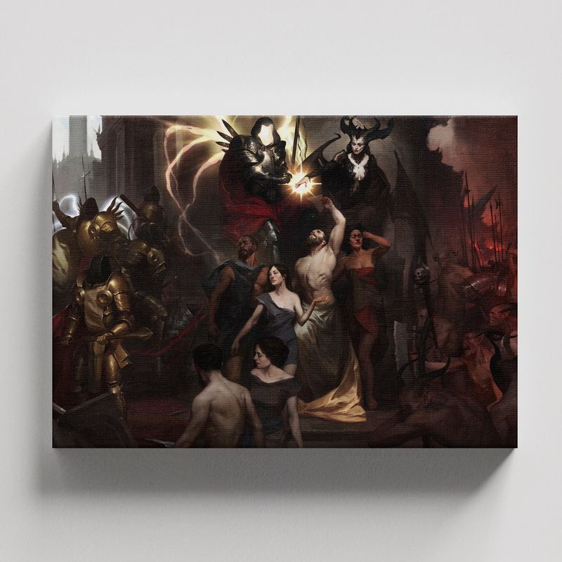 TAYRONA STORE - Cuadros Retablo Video Juegos Diablo 001 - 50x35cm