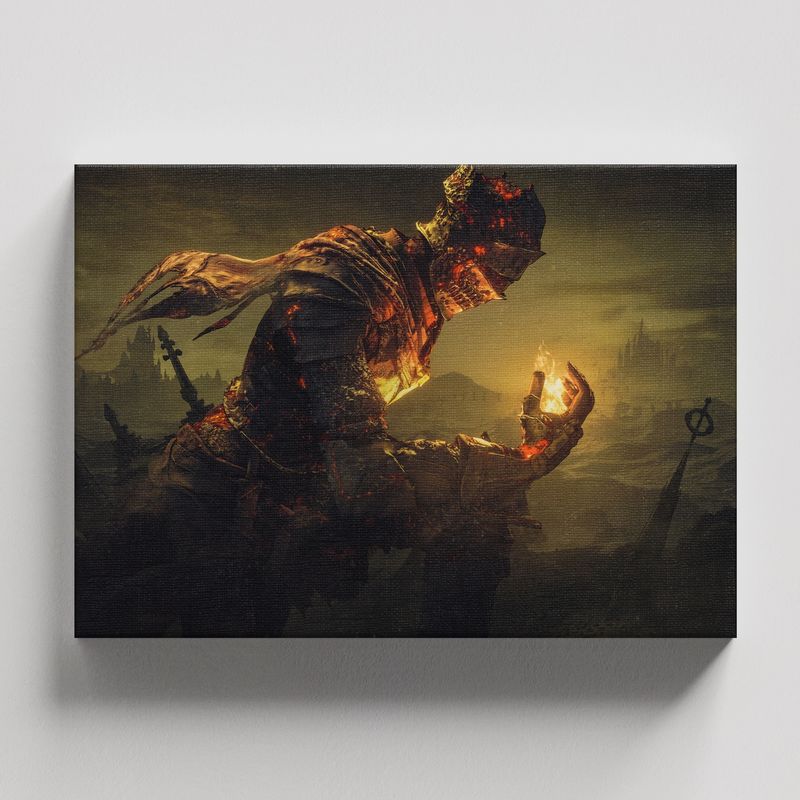 TAYRONA STORE - Cuadros Retablo Video Juegos Dark Souls 001 - 50x35cm