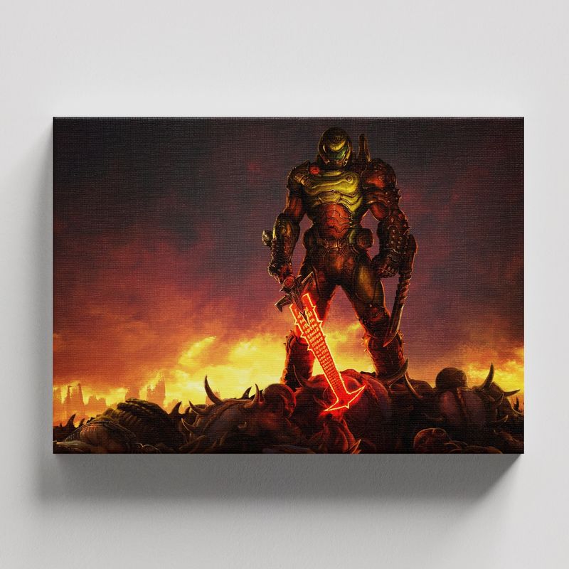 TAYRONA STORE - Cuadros Retablo Video Juegos Doom 002 - 50x35cm