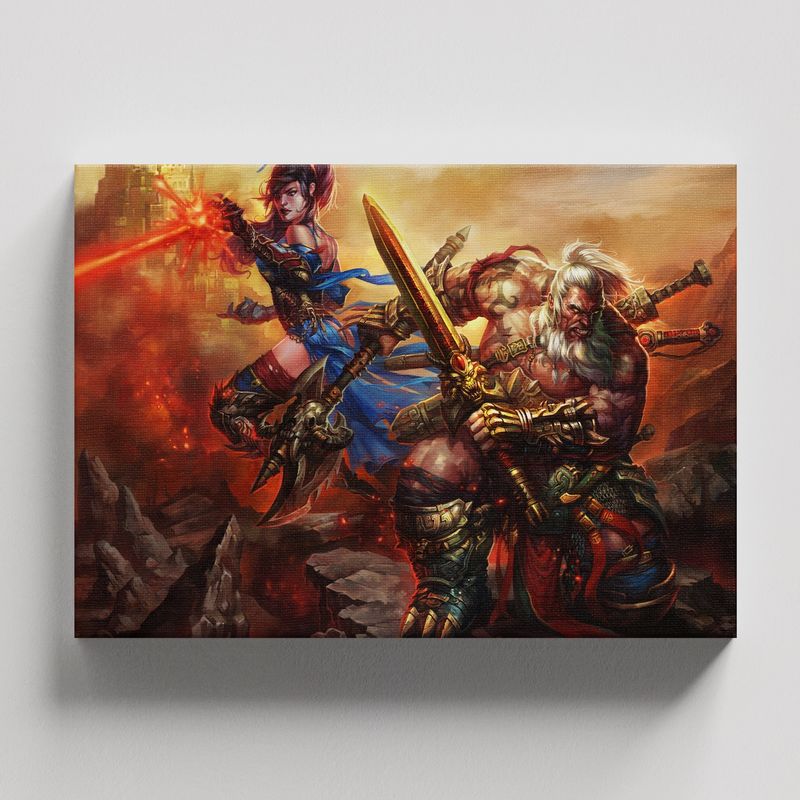 TAYRONA STORE - Cuadros Retablo Video Juegos Diablo 003 - 50x35cm
