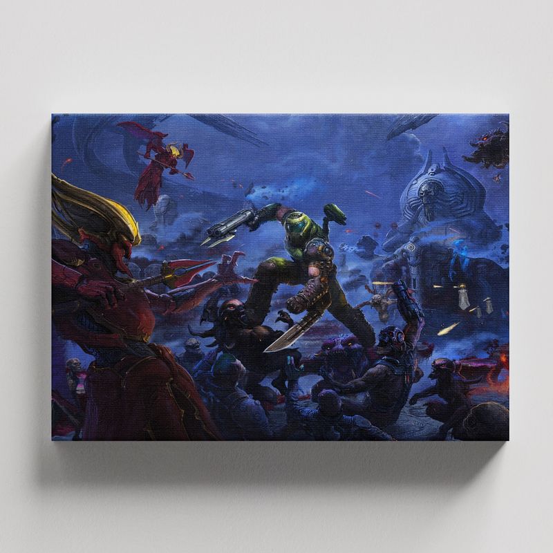 TAYRONA STORE - Cuadros Retablo Video Juegos Doom 001 - 50x35cm