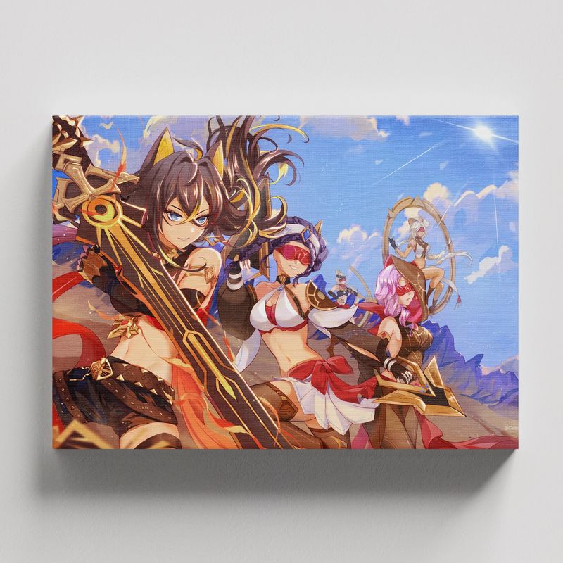 TAYRONA STORE - Cuadros Retablo Video Juegos Genshin Impact 030 - 50x35cm