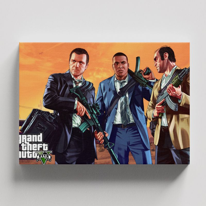 TAYRONA STORE - Cuadros Retablo Video Juegos Grand Theft Auto 018 - 50x35cm