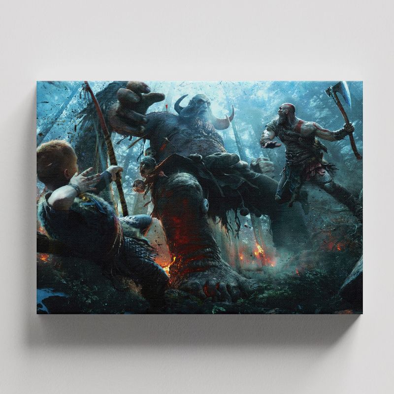 TAYRONA STORE - Cuadros Retablo Video Juegos God of War 004 - 50x35cm