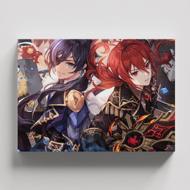 TAYRONA STORE - Cuadros Retablo Video Juegos Genshin Impact 001 - 50x35cm