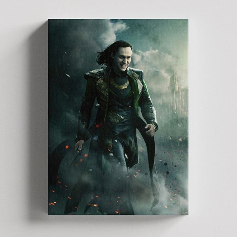 TAYRONA STORE - Cuadros Retablo Marvel Loki 007 - 50x35cm