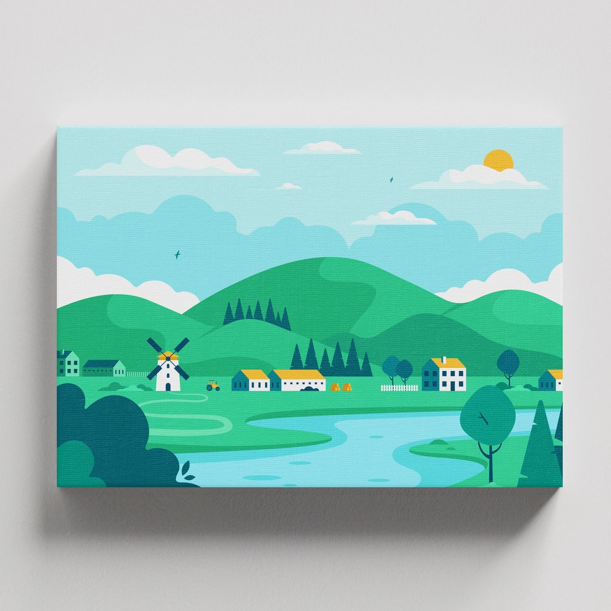 TAYRONA STORE - Cuadros Retablo Paisaje Natural Digital 091 - 50x35cm