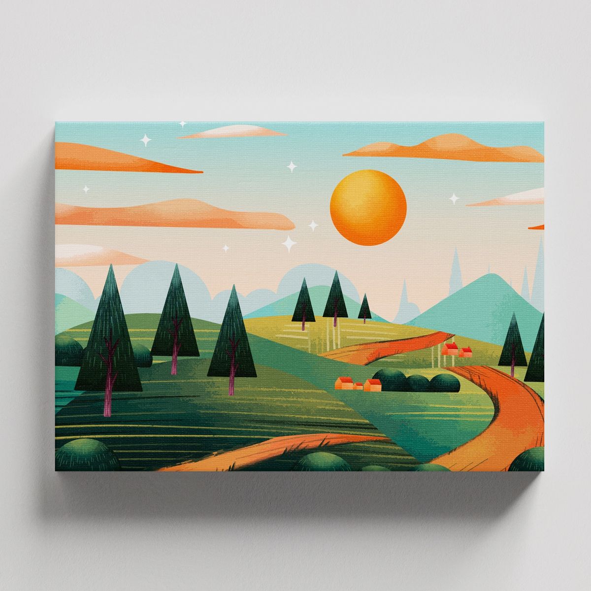 TAYRONA STORE - Cuadros Retablo Paisaje Natural Digital 100 - 50x35cm