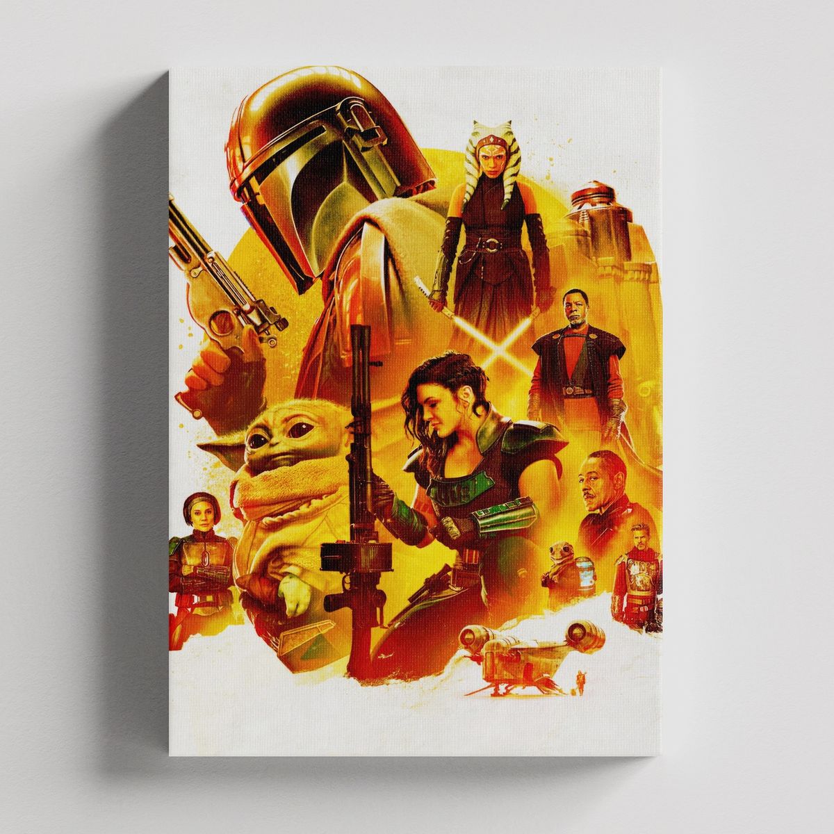 TAYRONA STORE - Cuadros Retablo Series de TV El Mandaloriano 010 - 35x50cm