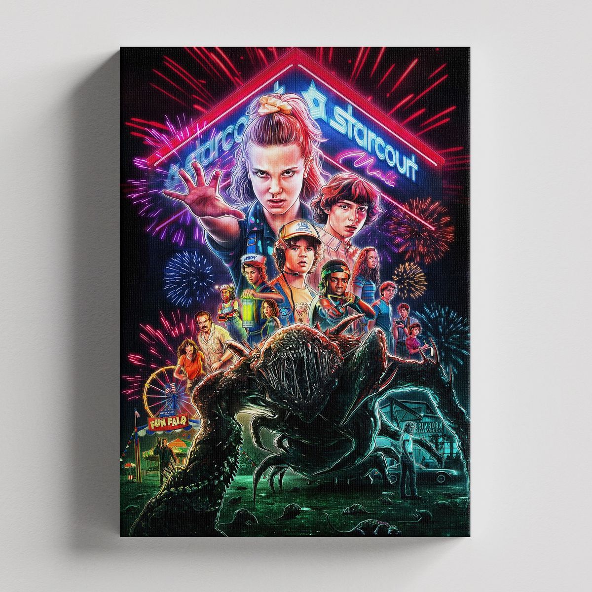 TAYRONA STORE - Cuadros Retablo Series de TV Stranger Things 002 - 35x50cm