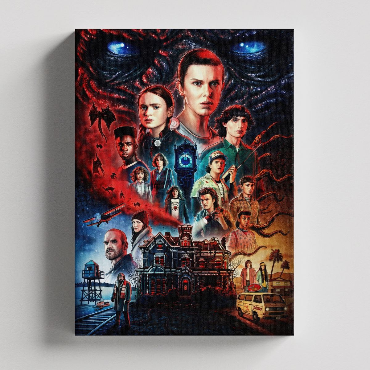 TAYRONA STORE - Cuadros Retablo Series de TV Stranger Things 001 - 35x50cm
