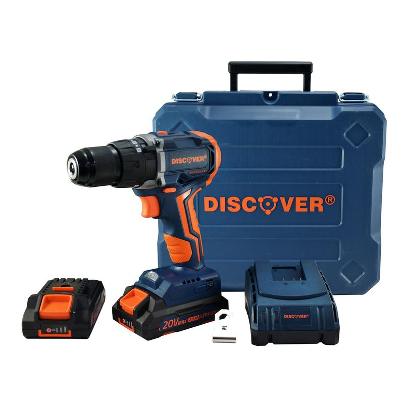 DISCOVER - Taladro Per 1/2 20v 2 Batt 2ah Brushless Estuche Discover