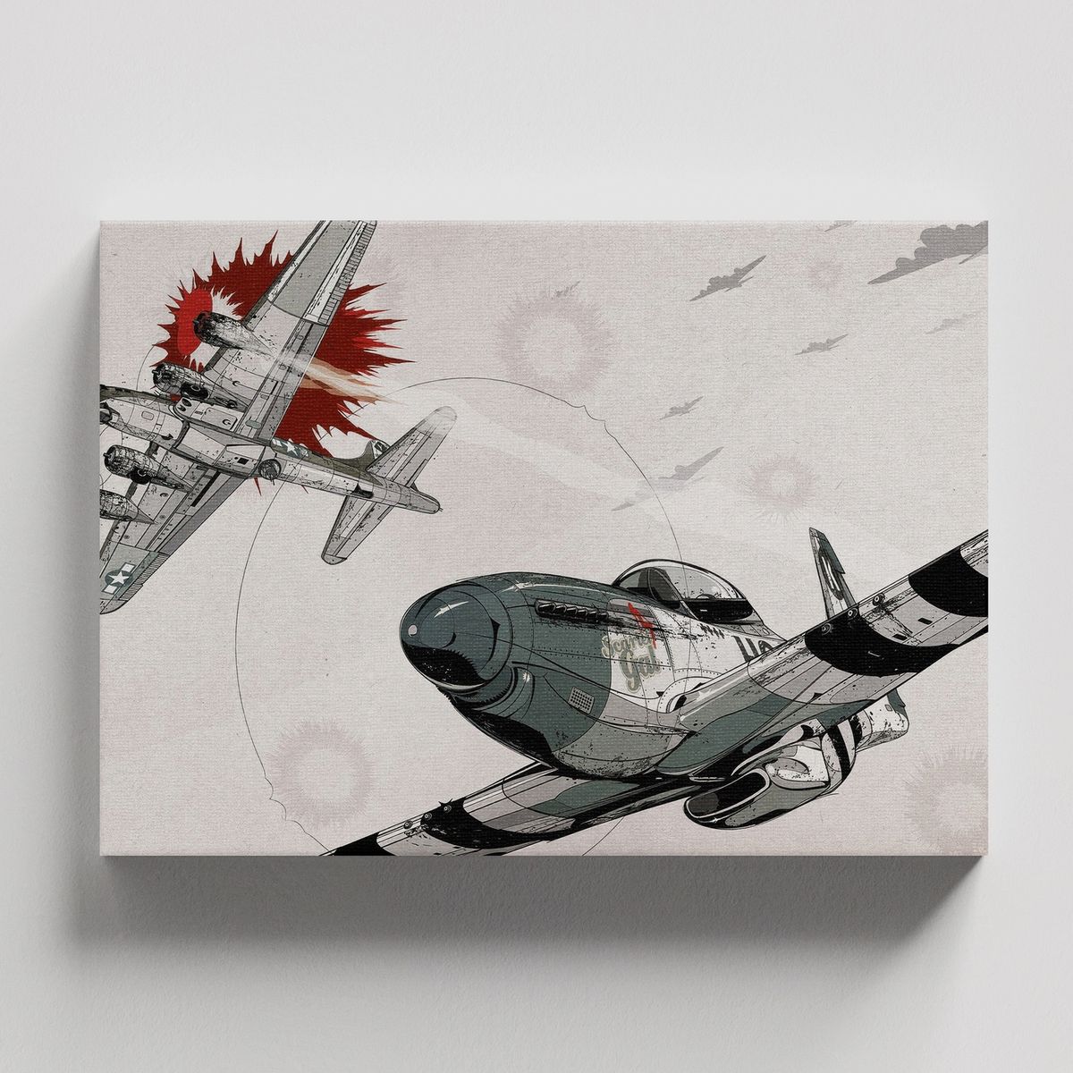 TAYRONA STORE - Cuadros Retablo Aviones 146 - 50x35cm