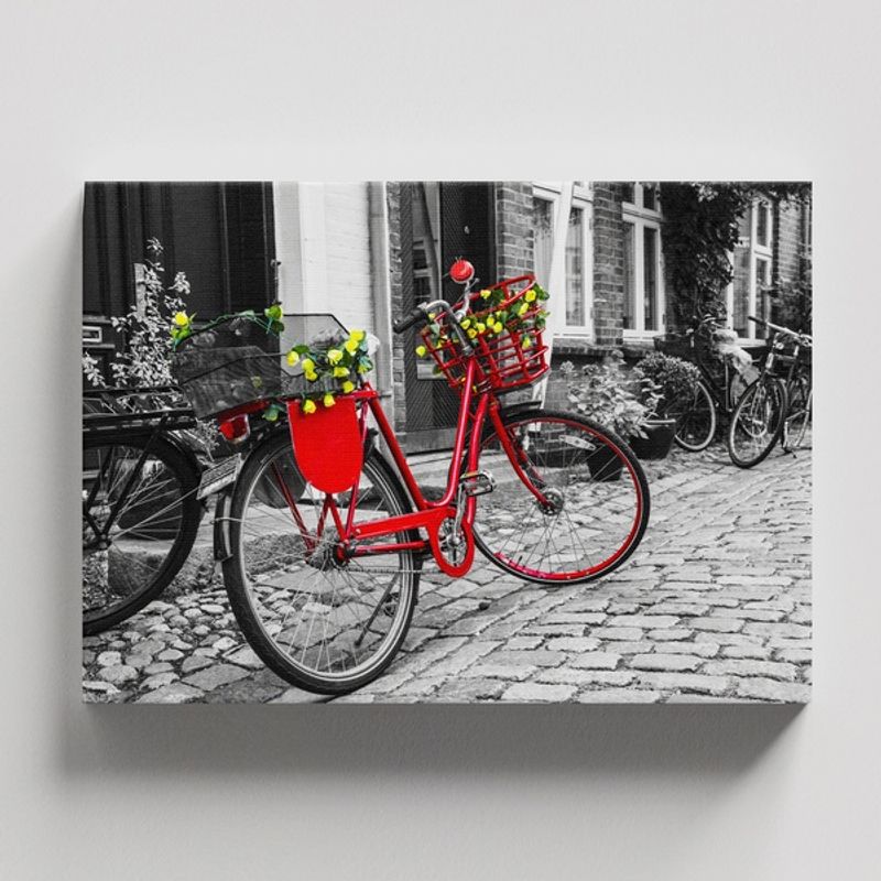 TAYRONA STORE - Cuadros Retablo Blanco Negro y Rojo 046 - 50x35cm